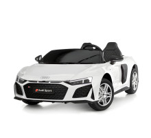 Дитячий електромобіль M6152AL-1, білий, мотор 24V 200W, акумулятор 24V 10AH, гумові колеса, Bluetooth, шкіра, світло