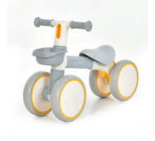 Дитячий біговел PROF1 KIDS MBB 1062-11-6, жовтий, колеса EVA, сидіння екошкіра