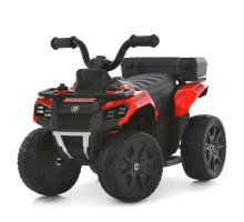 Дитячий електроквадроцикл M6286EBLR-3, червоний, пульт 2.4G, мотор 35W, 6V 7AH, колеса EVA, шкіра, USB, світло