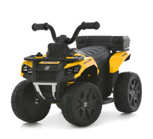 Дитячий електроквадроцикл M6286EBLR-6, жовтий, пульт 2.4G, мотор 35W, 6V 7AH, колеса EVA, шкіра, USB, світло