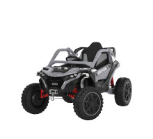 Дитячий електромобіль Bambi Racer M6256EBLR-11, сірий, 4WD, 4 мотори по 45W, акумулятор 12V 12AH, пульт 2.4G, колеса EVA