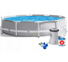 Круглий каркасний басейн Intex 26702 NP. Розміром 305x76см, об'єм 4485л, від 6 років