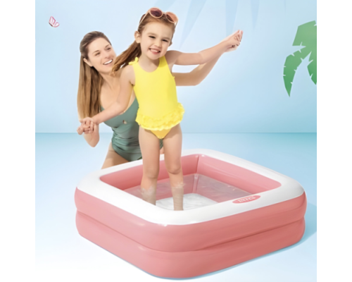 Надувний дитячий басейн Inext 57100 NP 85x85x23, 60л, від 1 року. Рожевий