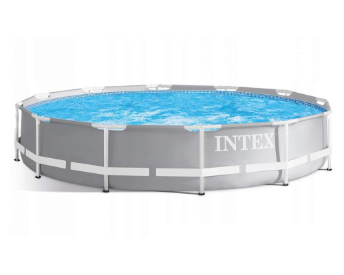 Круглий каркасний басейн Intex 26710 NP. Розміром 366x76см, об'єм 6503л