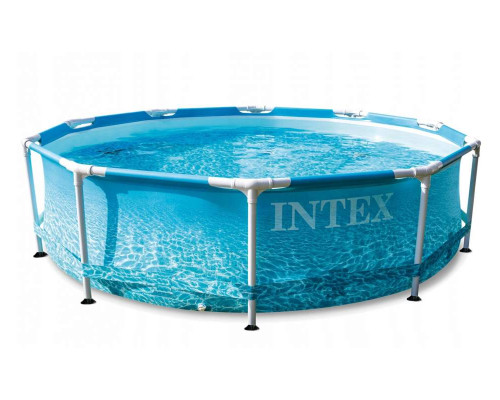 Круглий каркасний басейн Intex 28206 NP. Розміром 305x76см, об'єм 4485л