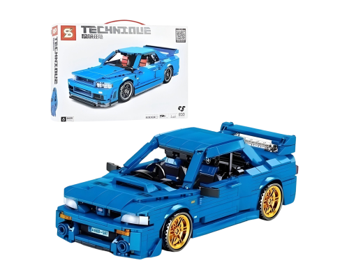 Конструктор машини Nissan GTR34 833 деталі. Інерційний механізм, 25,5 см (8405)