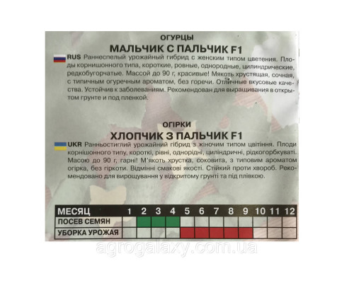 Семена огурца Мальчик с пальчик F1 5 г