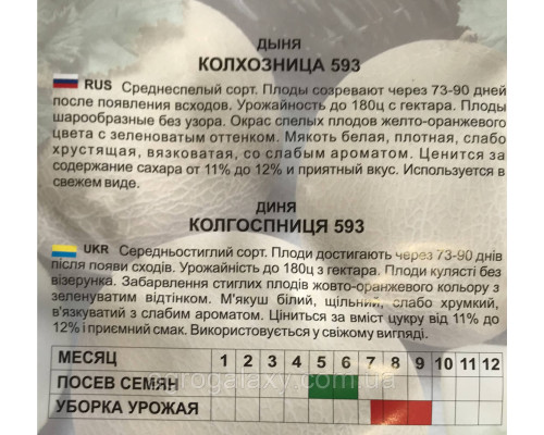 Семена дыни Колхозница 10 г