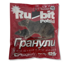 Гранулы от крыс и мышей  Rubit Polski 125г