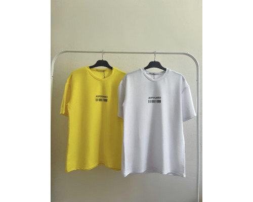 Стильна футболка в стилі oversize з приспущеним рукавом