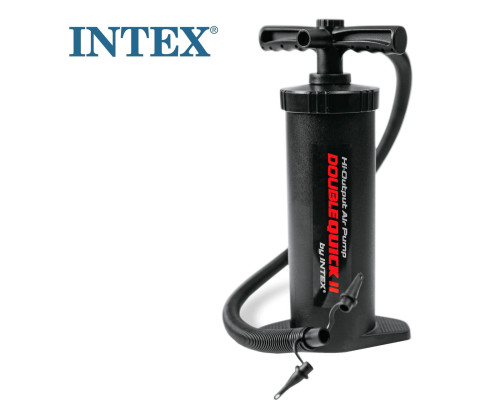 Ручний насос Intex підвищеної потужності + 3 насадки (68605)