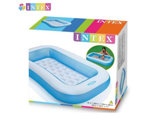 Надувний басейн Intex 57403 NP 166x100x28см, об'єм 90л, вага 1,8 кг, від 2 років