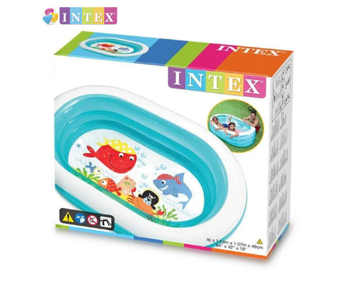 Надувний басейн "Китеня" Intex 57482 NP 163х107x46см, об'єм 238л, від 3 років