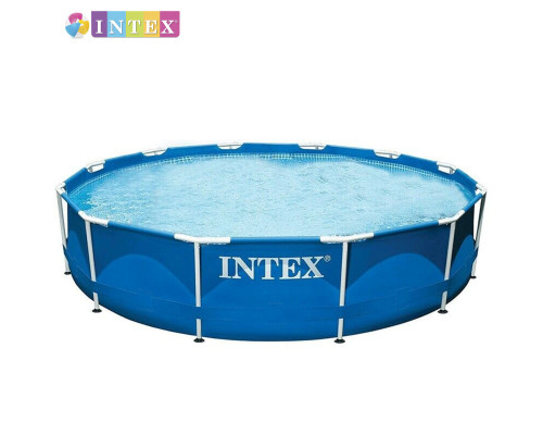Круглий каркасний басейн Intex 28210. Розміром 366x76см, об'єм 6503л, від 6 років