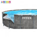 Круглий каркасний басейн Intex 26744 NP. + Сходи, насос-фільтр. Розміром 549x122см, об'єм 24310л