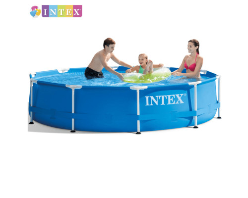 Круглий каркасний басейн Intex 28200 NP. Розміром 305x76см, об'єм 4485л, від 6 років