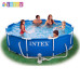 Круглий каркасний басейн Intex 28202 NP. Фільтр-насос у комплекті. Розміром 305x76см, об'єм 4485л, від 6 років