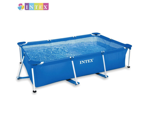 Прямокутний каркасний басейн Intex 28270 NP. Розміром 220x150x60см, об'єм 1662л, від 6 років