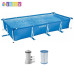 Прямокутний каркасний басейн Intex 28274 NP + Фільтр-насос. Розміром 450x220x84см, об'єм 7127л, від 6 років