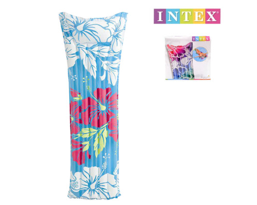 Надувний матрац Блакитний Intex 59720. Розміром 183х69см
