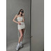 Жіночий костюм рубчик молочний