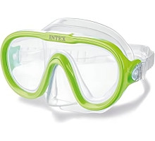 Дитяча маска для плавання Зелена Intex 55916, розміром M. Від 8 років