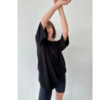 Жіноча футболка oversize. Футболка Віскоза Чорний