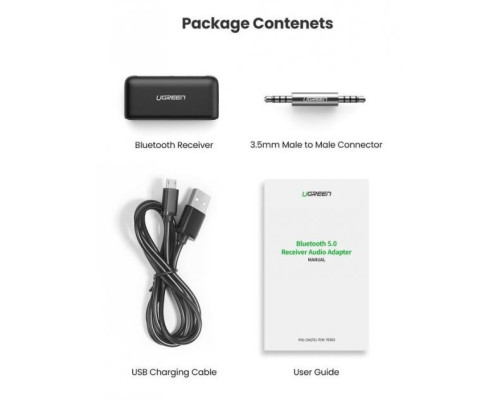 Bluetooth-адаптер UGREEN 70303 CM276 Bluetooth 5.0 Receiver Audio Adapter