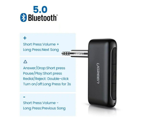 Bluetooth-адаптер UGREEN 70303 CM276 Bluetooth 5.0 Receiver Audio Adapter