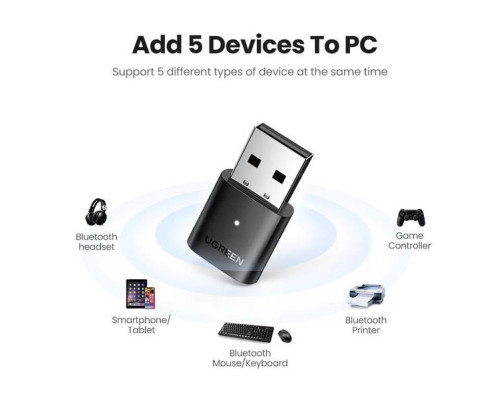 Bluetooth-адаптер UGREEN CM390 USB Bluetooth 5.0 Adapter (80889)