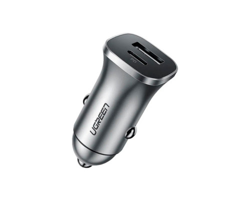 Автомобільний зарядний пристрій UGREEN CD130 Dual USB Car Charger (Space Gray) (30780)