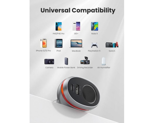 Автомобільний зарядний пристрій UGREEN CD213 42.5W Car Charger Alu Case (Dark Blue) (60980)