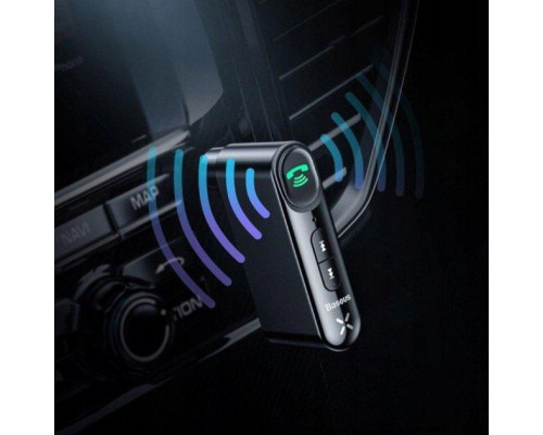 Bluetooth ресiвер BASEUS Qiyin AUX Car Bluetooth Receiver Black (WXQY-01)