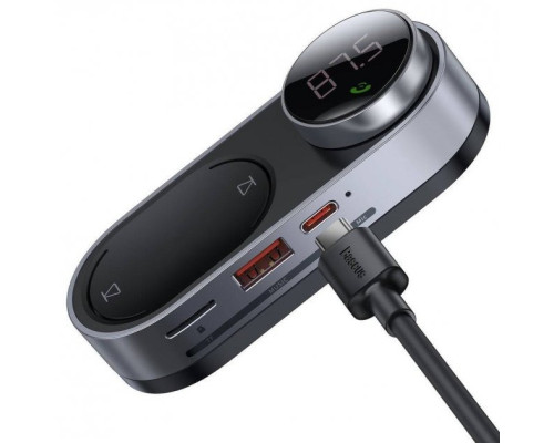 FM-модулятор Baseus Solar Car Wireless MP3 Player Black  (CDMP000001)