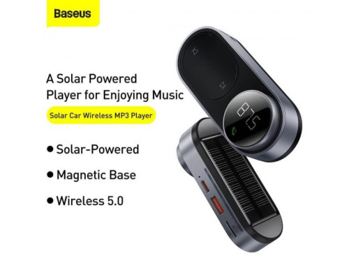 FM-модулятор Baseus Solar Car Wireless MP3 Player Black  (CDMP000001)