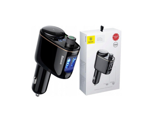 FM-трансмітер Baseus Lokomotive S-06 Black (CCALL-RH01)