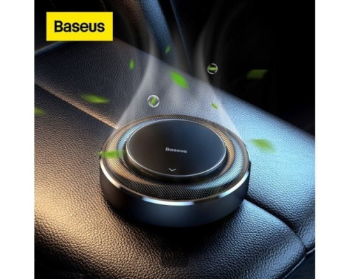 Освіжувач повітря для автомобіля Baseus Metal fabric aroma holder Black (SUXUN-JS01)