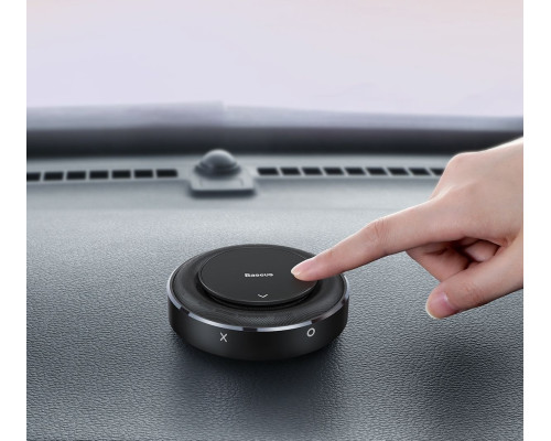 Освіжувач повітря для автомобіля Baseus Metal fabric aroma holder Black (SUXUN-JS01)