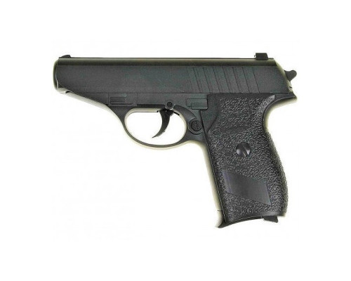 Страйкбольний пістолет Browning mini з глушником, Вальтер метал чорний