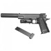 G6 Страйкбольний пістолет Galaxy Colt M1911 Hi-Capa метал, чорний