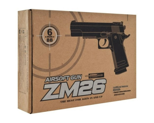 Игрушечный пистолет ZM 26 металл