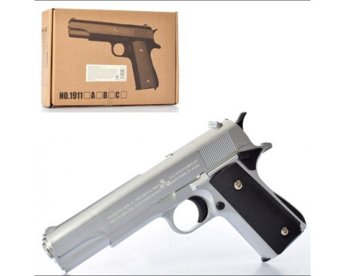 Пістолет 1911A метал, на пульках, 22 см