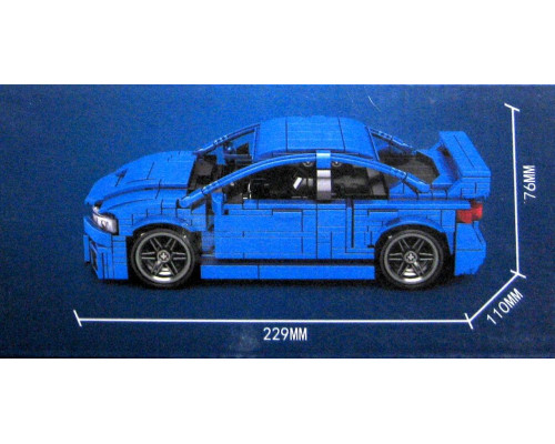 Авто-конструктор Subaru Impreza WRX STI, 1:18, інерційний механізм, 812 деталей (705806)