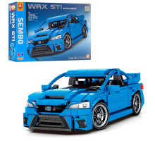 Авто-конструктор Subaru Impreza WRX STI, 1:18, інерційний механізм, 812 деталей (705806)