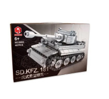 Конструктор на військову тематику Тяжкий танк Тигр Sd.Kfz.181 , 457 деталей (89004)