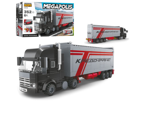 Конструктор Megapolis трейлер, 352 деталі (KB 186)