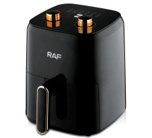 Аерогриль RAF SKY 1600w. Мультипічка для приготування без олії. Аерофритюрниця Air Fryer на 4.8 L Black