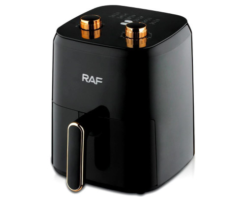 Аерогриль RAF SKY 1600w. Мультипічка для приготування без олії. Аерофритюрниця Air Fryer на 4.8 L Black
