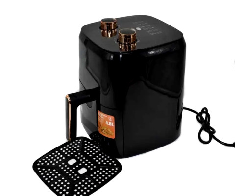 Аерогриль RAF SKY 1600w. Мультипічка для приготування без олії. Аерофритюрниця Air Fryer на 4.8 L Black