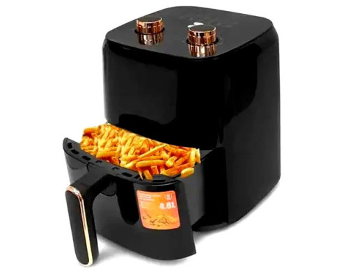 Аерогриль RAF SKY 1600w. Мультипічка для приготування без олії. Аерофритюрниця Air Fryer на 4.8 L Black